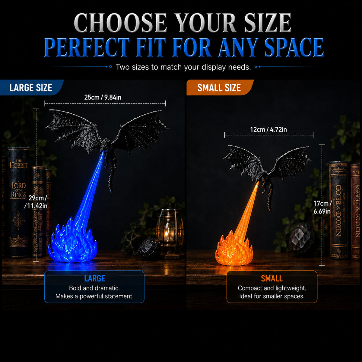 3D Emberwing Fire Breathing Dragon LED Display
