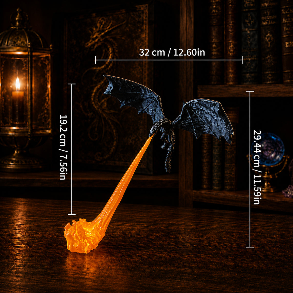3D Emberwing Fire Breathing Dragon LED Display