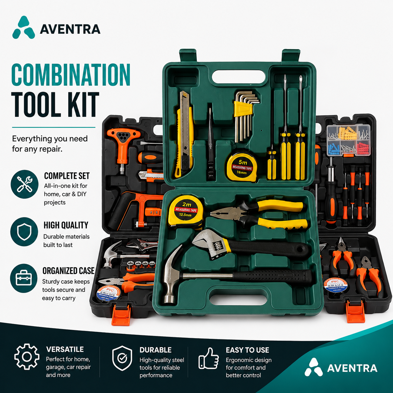 Aventra Pro Home Repair Tool Kit