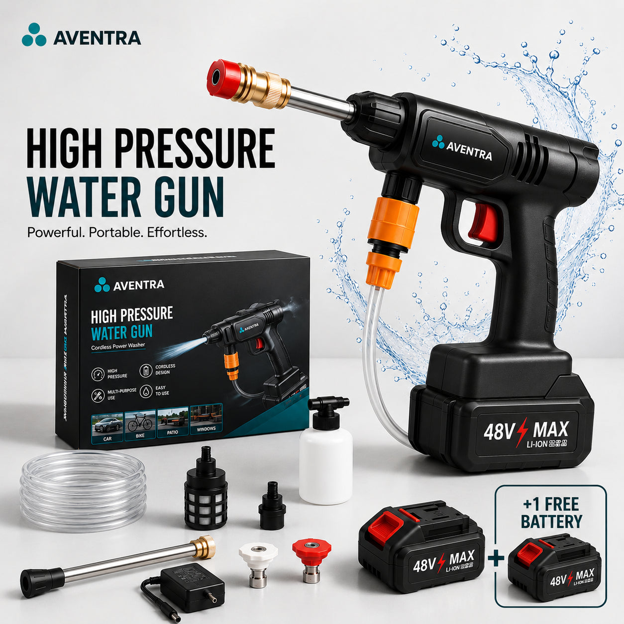 HydroForce Cordless Pressure Washer - Free Extra Battery