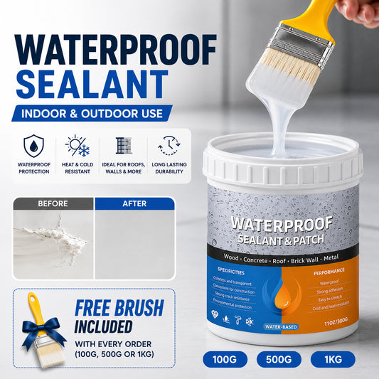 SealNova Transparent Waterproof Sealant - FREE Brush Included
