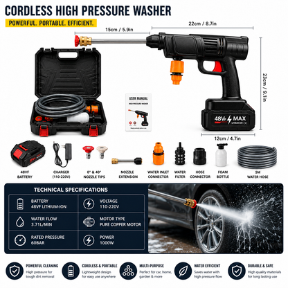 HydroForce Cordless Pressure Washer - Free Extra Battery