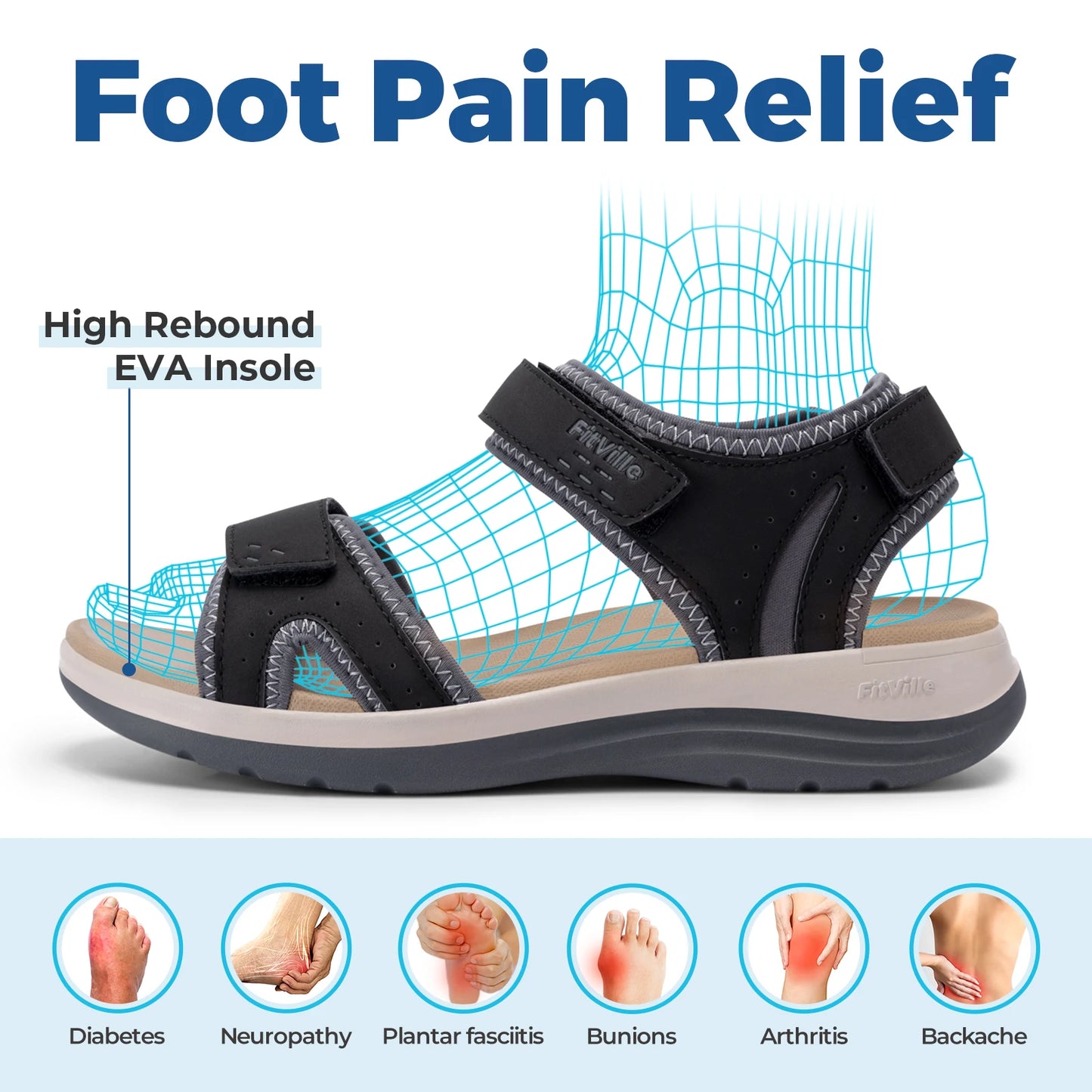 Women's Adjustable Comfort Sandals